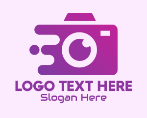 Gold Shield - Purple Camera Service logo design
