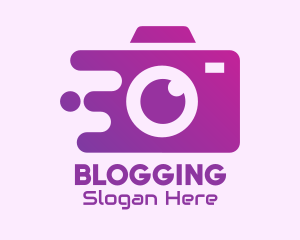 Photographer - Purple Camera Service logo design