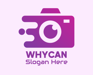 Digicam - Purple Camera Service logo design