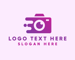 Purple Camera Service  logo design