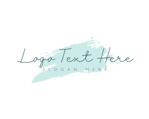 Blue Luxury Watercolor  Logo