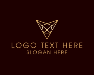 Insurance - Modern Geometric Triangle logo design
