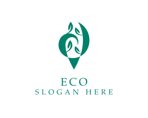 Organic Leaf Plant  Logo