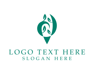 Organic Leaf Plant  Logo