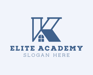 House Roof Letter K  Logo