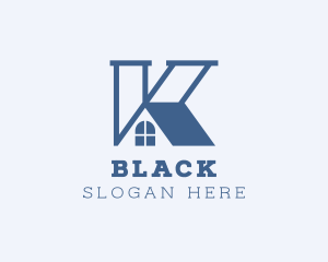 Housing - House Roof Letter K logo design