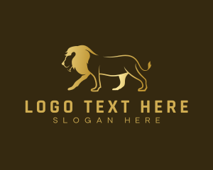Feline - Lion Deluxe Agency logo design