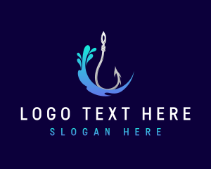 Marine - Marine Fishing Hook logo design