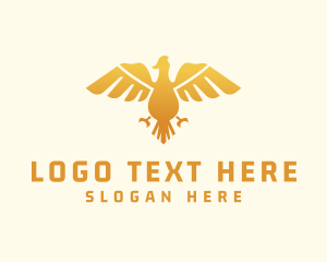 Luxury - Golden Bird Sigil logo design