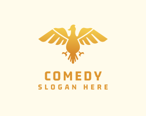 Expensive - Golden Bird Sigil logo design