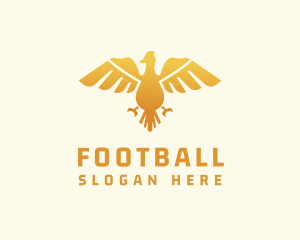 Flying - Golden Bird Sigil logo design