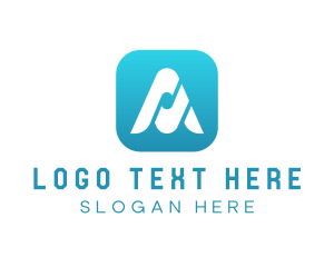 Business - Tech Startup Letter A logo design