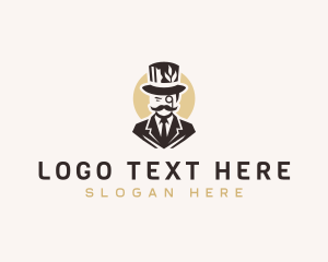 Boutique - Leaf Gentleman Hat Suit logo design