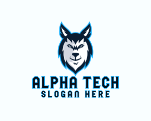 Alpha - Wild Wolf Stream logo design