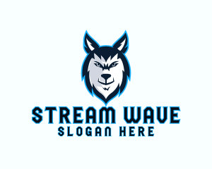 Streaming - Wild Wolf Stream logo design