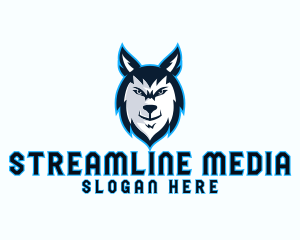 Streaming - Wild Wolf Stream logo design