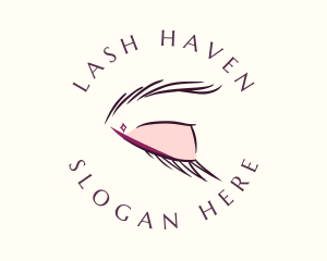 Feminine Eyelashes Salon logo design