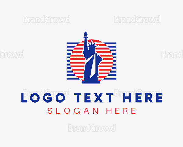 Statue Of Liberty Flag Logo