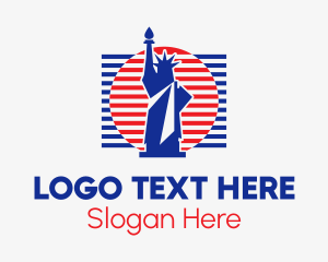 Statue Of Liberty Flag  Logo