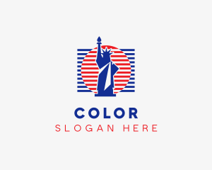 Statue Of Liberty Flag  Logo