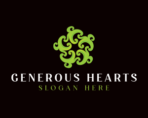 Giving - Community People Foundation logo design
