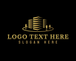 Golden - Real Estate Condominium Property logo design