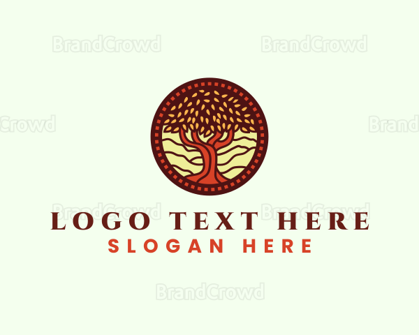 Wood Tree Nature Logo