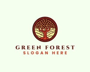 Wood Tree Nature  logo design