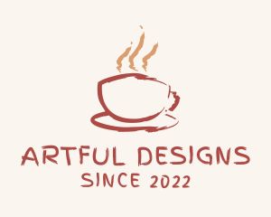 Watercolor Cafe Paint  logo design