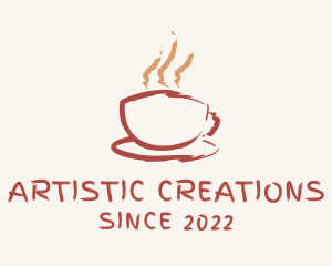Creations - Watercolor Cafe Paint logo design