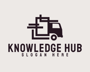 Geometric Transport Truck Logo