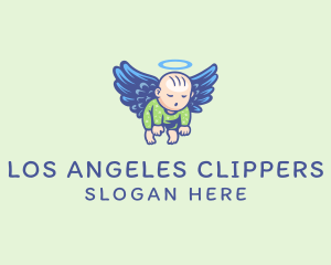 Sleeping Angel Baby logo design