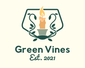 Candle Vine Garden logo design