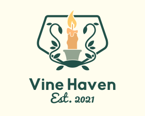 Candle Vine Garden logo design