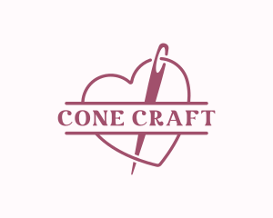 Needle Thread Sewing logo design