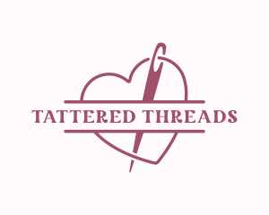 Needle Thread Sewing logo design