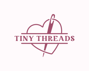 Needle Thread Sewing logo design