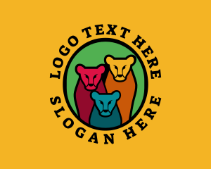 Multicolor - Feline Cheetah Wildlife logo design