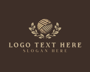 Quilting - Yarn Knitting Sewing logo design