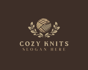 Yarn Knitting Sewing logo design