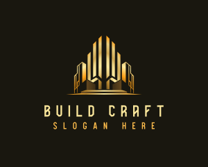 Luxury Building Skyscraper logo design