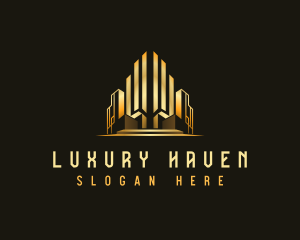 Luxury Building Skyscraper logo design