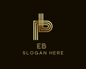 Letter P - Elegant Business Letter P logo design