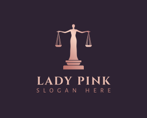 Lady Justice Scales logo design
