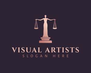 Lady - Lady Justice Scales logo design