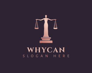 Prosecutor - Lady Justice Scales logo design