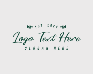 Luxury - Elegant Foliage Garden logo design