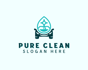 Car Cleaning Droplet logo design