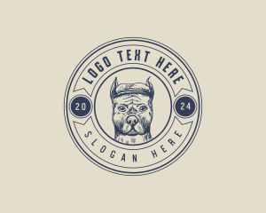 Vintage - Pitbull Dog Breeder logo design