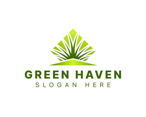 Grass Lawn Landscaping logo design